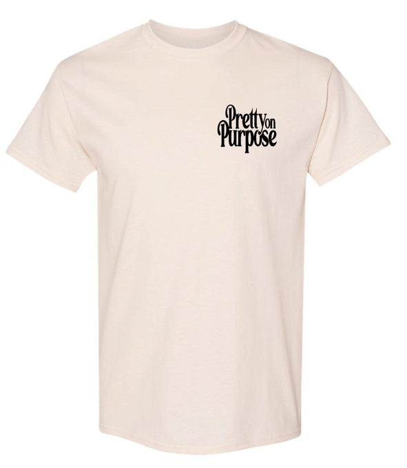 “LOGO” TEE (CREAM/BLACK)