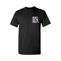 “HEAVY ON THE PRETTY” TEE (BLACK / WHITE)