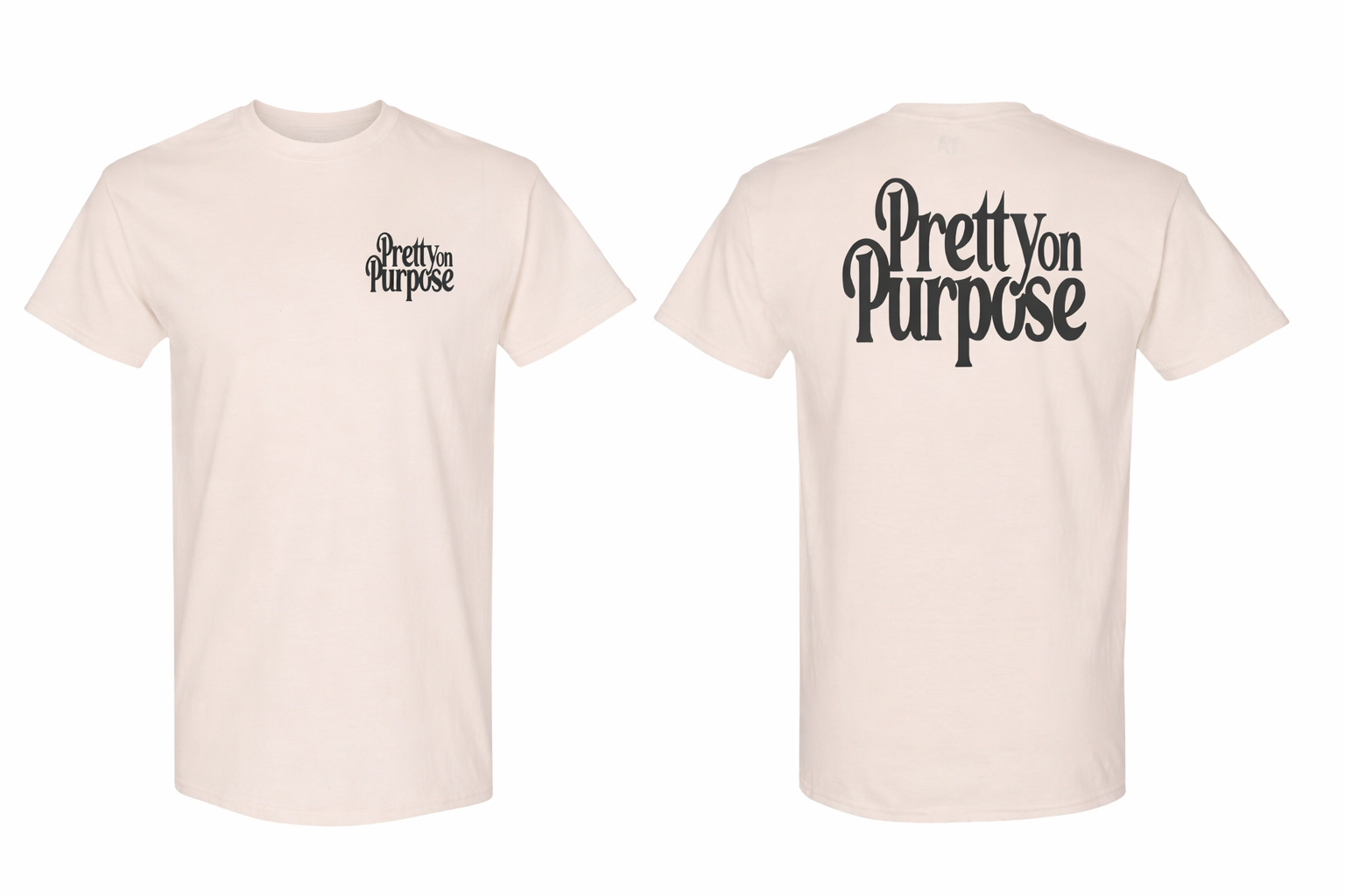 “LOGO” TEE (CREAM/BLACK)